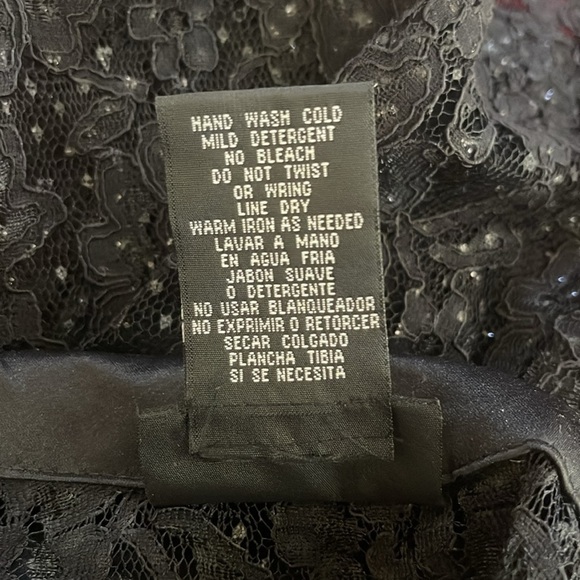 K Woman black see through long sleeve jacket with sequin. Size 20WP - Picture 11 of 11